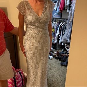 Bhldn long sequin/beaded dress size 10
